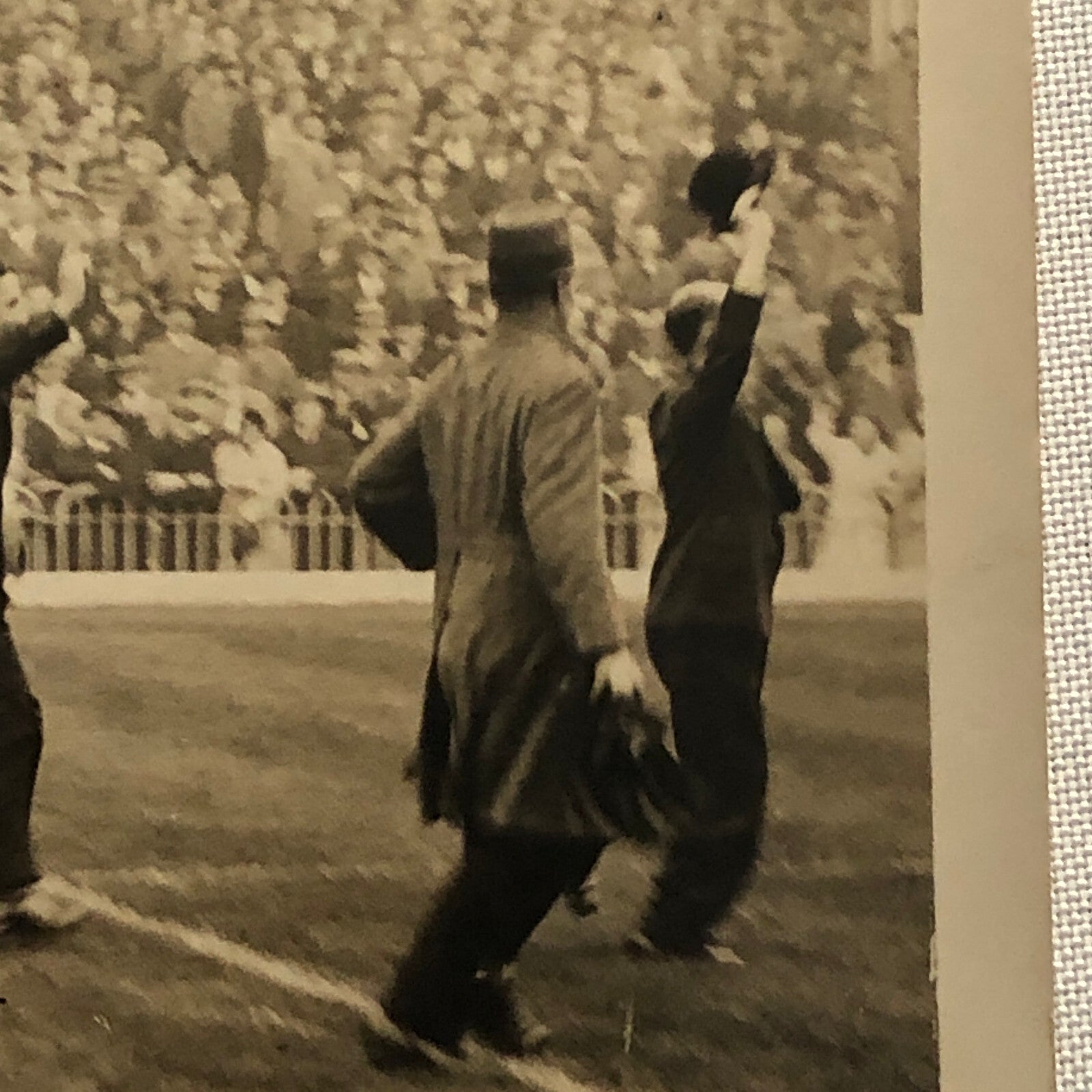 Press Photo Photograph Soccer Football 1933 Peruvian Team Arsenal v New Castle
