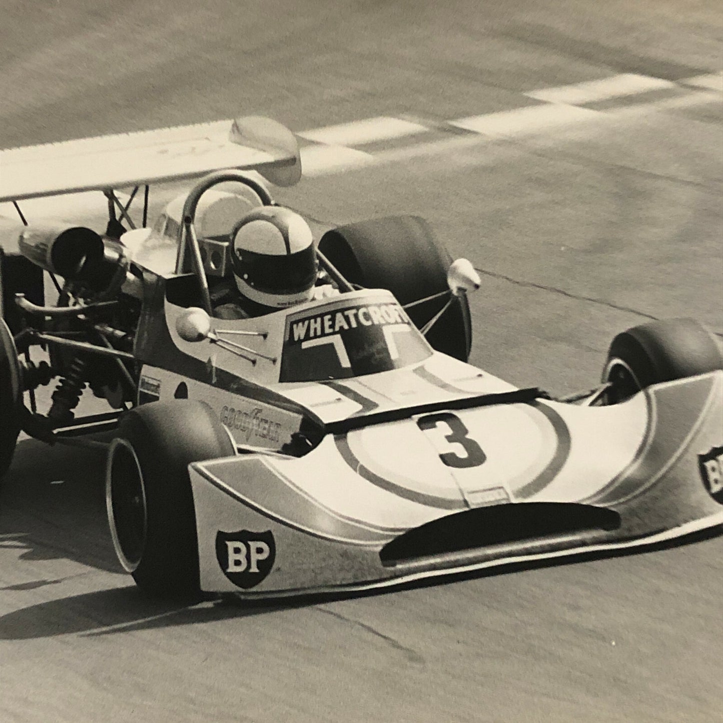 Vintage Racing Car Photo Photograph Print Wheatcroft Racing March 732 