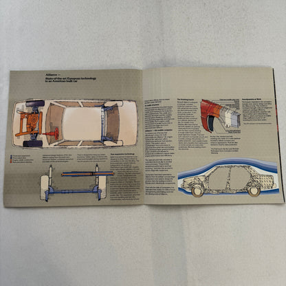 1983 Renault Alliance Car Sales Brochure Catalog Advertising Limited L DL