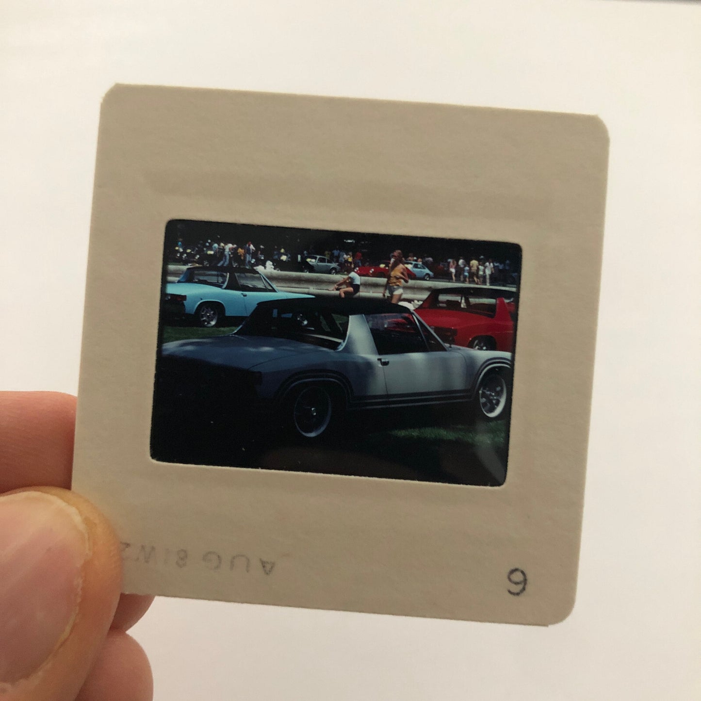 Porsche Car Show 35mm Photo Slide Vintage 1981 Porsche 914