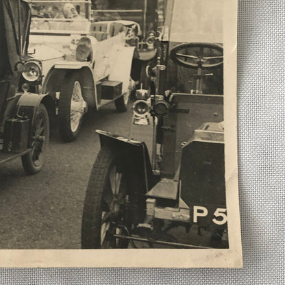 Vintage Antique Car Rally Photo Photograph Print Renault Napier Peugeot + 