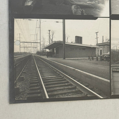 Vintage Pennsylvania Railroad Photo Contact Sheet Photograph Al Paul Lefton PRR