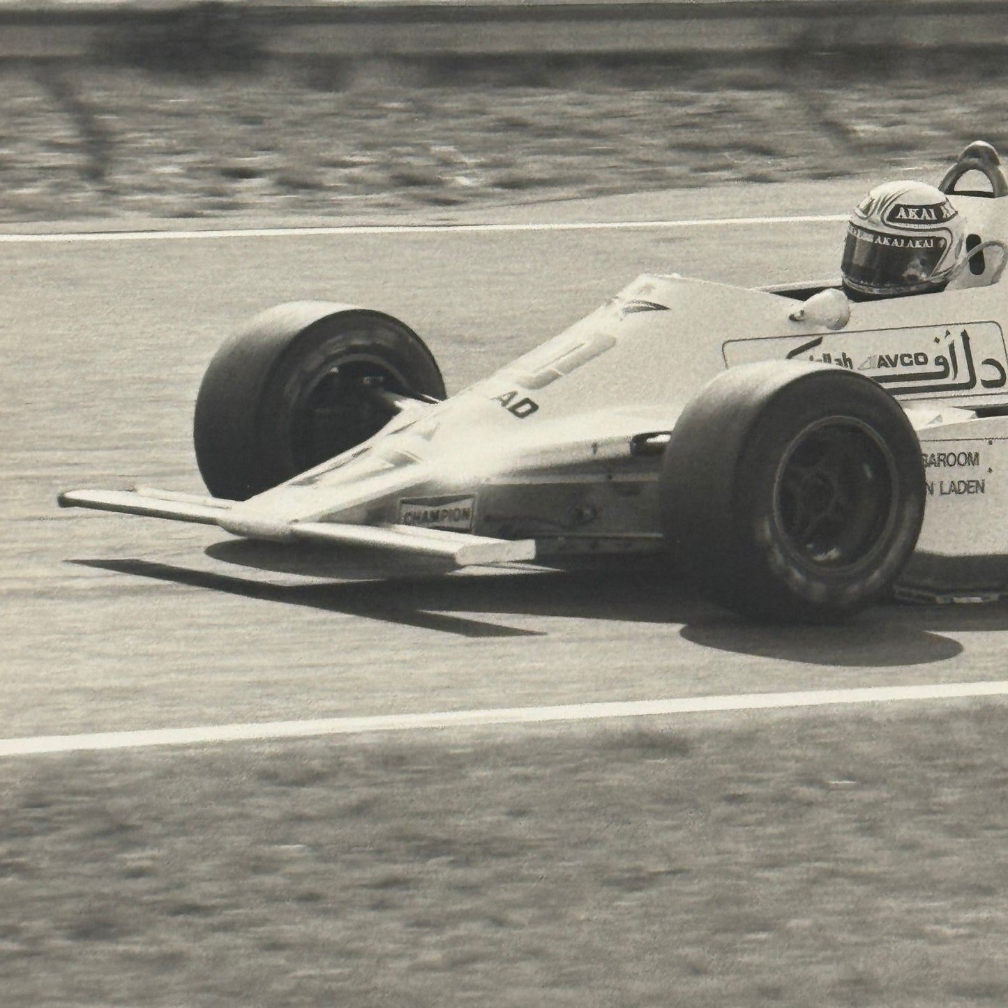 Alan Jones Racing Driver Car Vintage Grand Prix Racing Photo Photograph Print