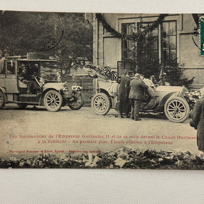 Emperor Guillaume II Kaiser WIlhelm II Car Automobile Postcard Post Card