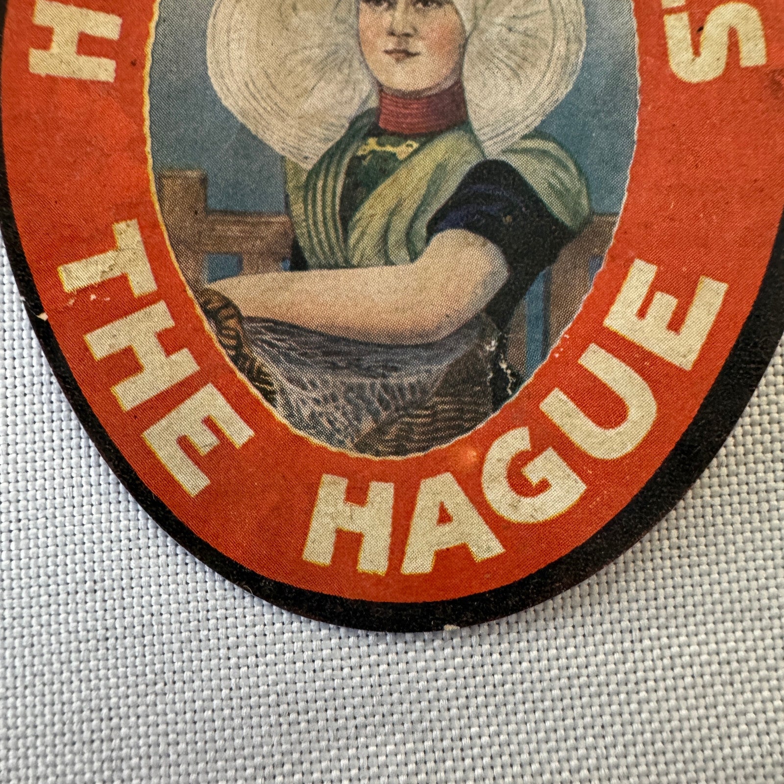 Vintage Hotel Travel Luggage Label Hotel Des Indes The Hague Netherlands Dutch