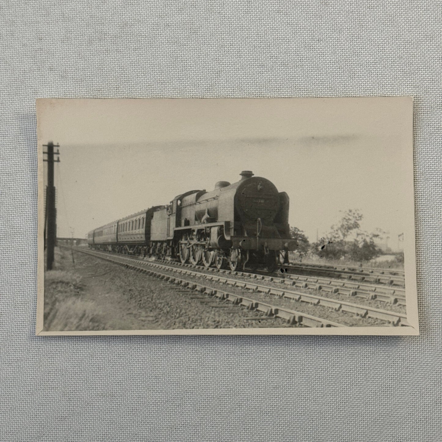 Vintage Train Locomotive Photo Photograph