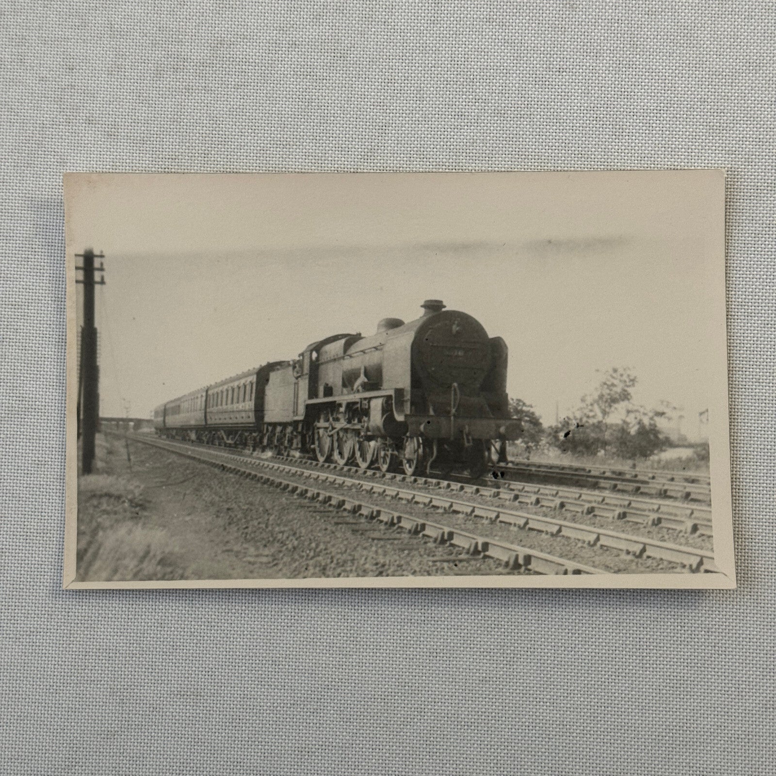 Vintage Train Locomotive Photo Photograph