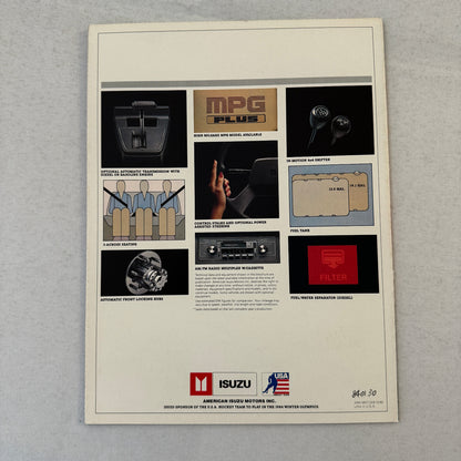 1983 Isuzu Pickup Truck Sales Brochure Catalog 4x4