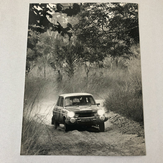 Vintage Rally Racing Photo Photograph 1974 Rallye du Bandama Car 