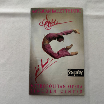 American Ballet Theatre Stagebill Playbill Program Signed Jose Manuel Carreno 96
