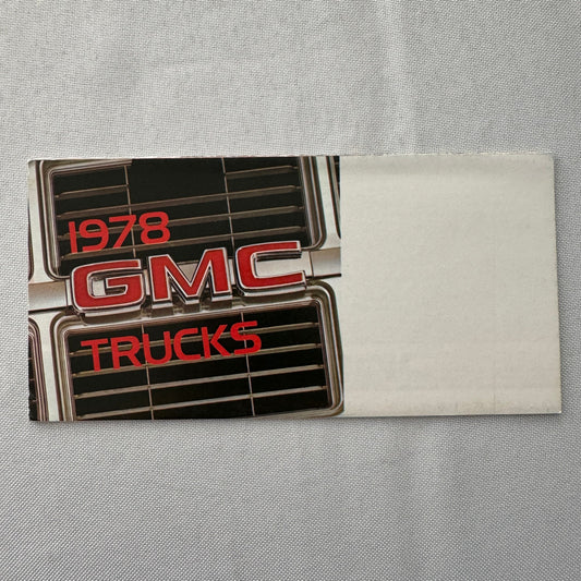 1978 GMC Truck Sales Brochure Catalog PIckup Suburban Van Caballero Jimmy +
