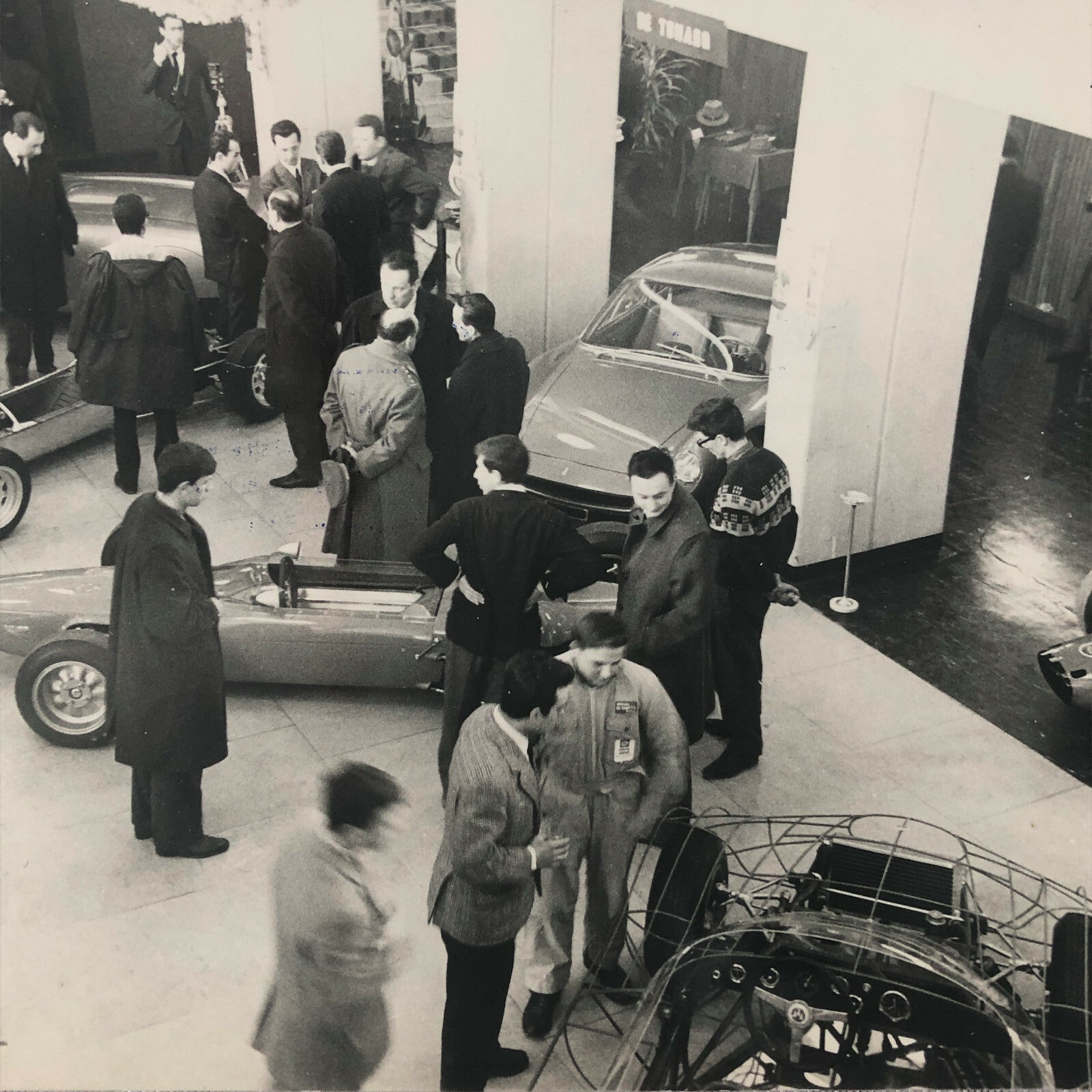 Vintage 1960s Italian Racing Car Exhibit Show Photograph Photo 