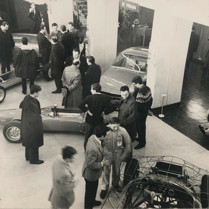 Vintage 1960s Italian Racing Car Exhibit Show Photograph Photo 