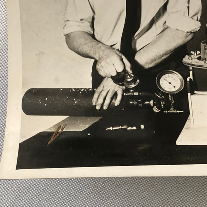 Press Photo Photograph Men with Science Equipment Underwood and Underwood Photo