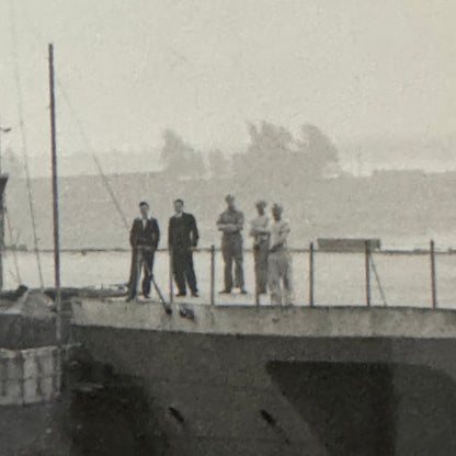 Vintage Ship Boat Photo Photograph Print Aircraft Carrier Empire MacDermott