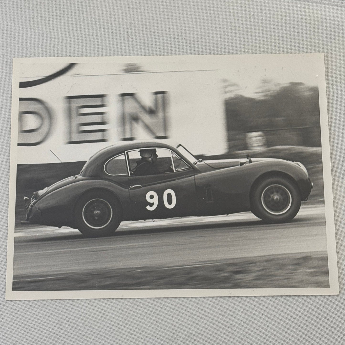 Vintage Racing Photo Jaguar XK120 XK 120 Car 1964 Motorsport Print Guy Griffiths