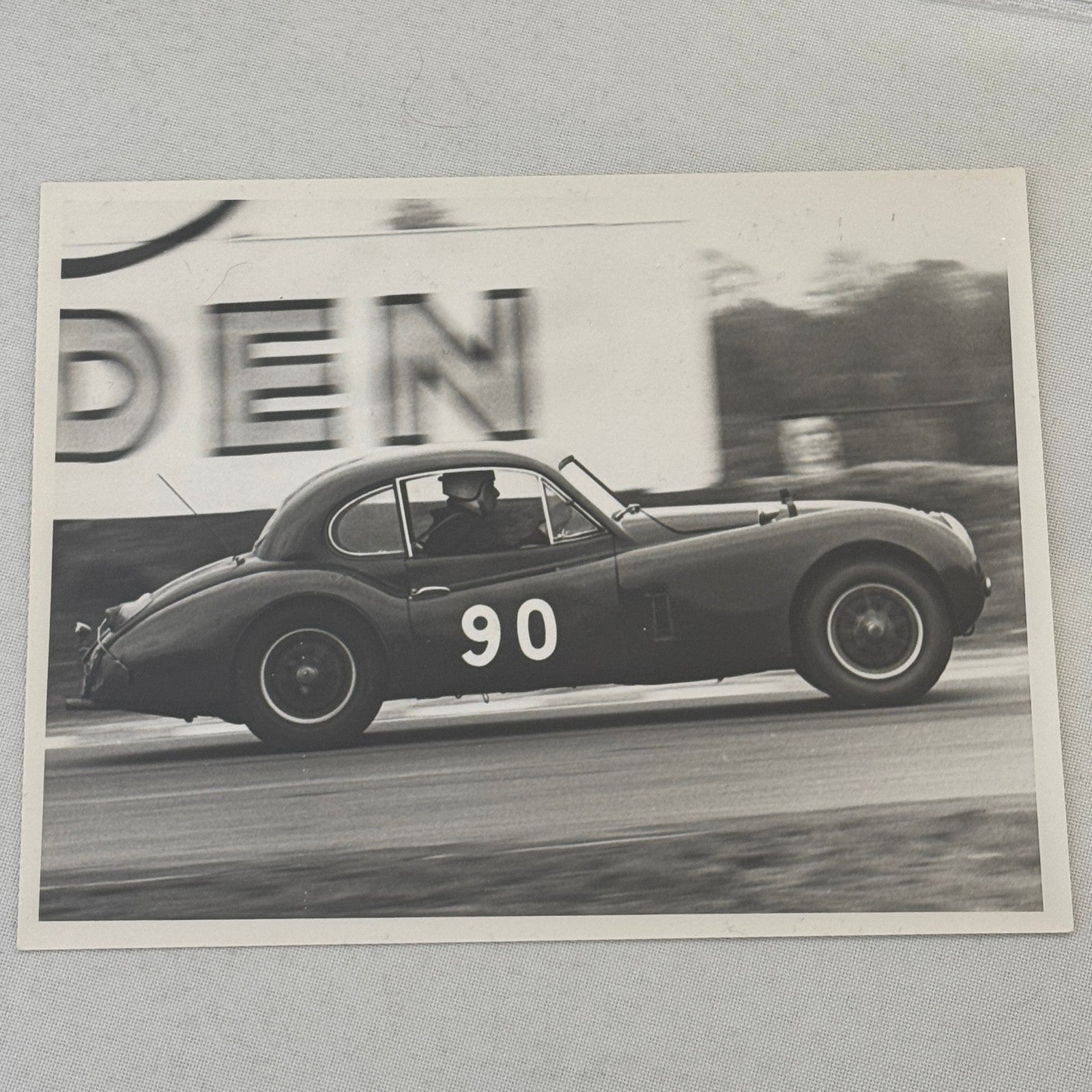 Vintage Racing Photo Jaguar XK120 XK 120 Car 1964 Motorsport Print Guy Griffiths