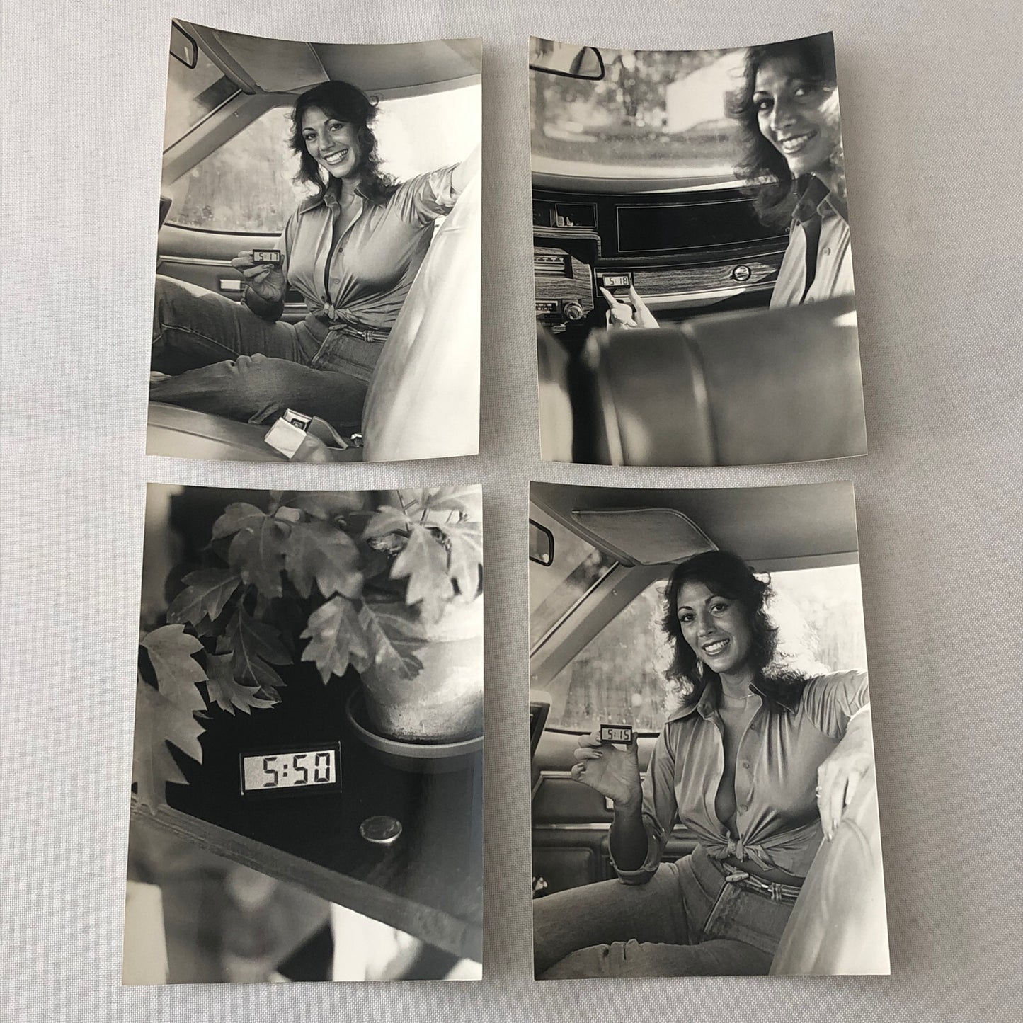 Vintage Product Photography Photo Photograph Lot 11x Digital Car Clock Model