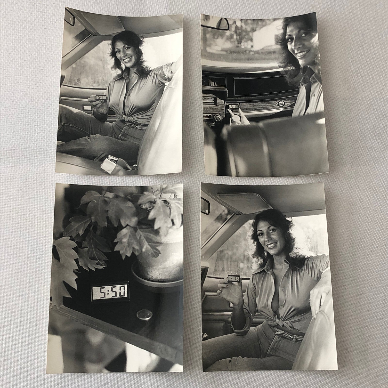 Vintage Product Photography Photo Photograph Lot 11x Digital Car Clock Model