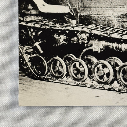Tank Tracks Vintage Photo Photograph Military Image Print