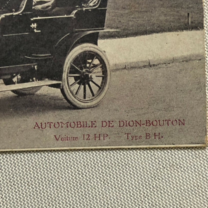 Antique De Dion Bouton Postcard Post Card Advertising DeDion Bouton Type BH 12HP