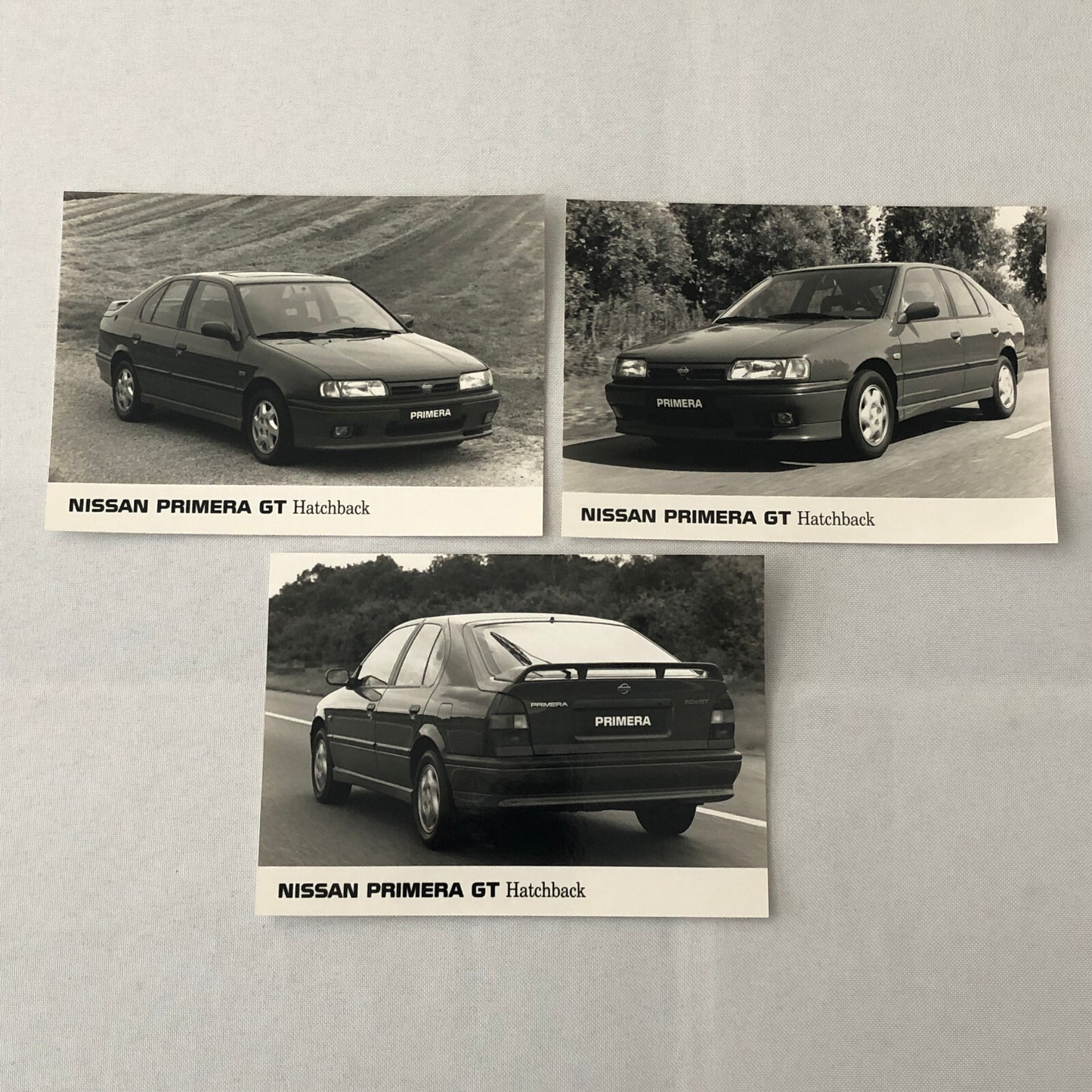 Nissan Primera GT Hatchback Factory Press Photo Photograph Print Lot of 3