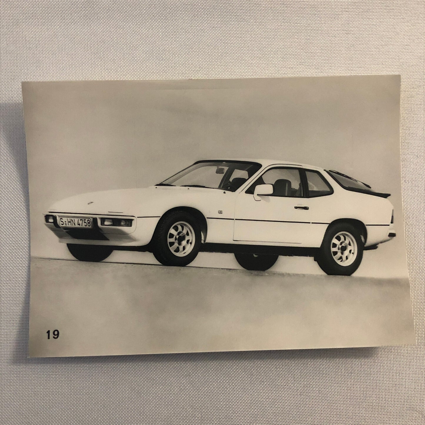 Vintage Porsche 924 Photo Photograph Print