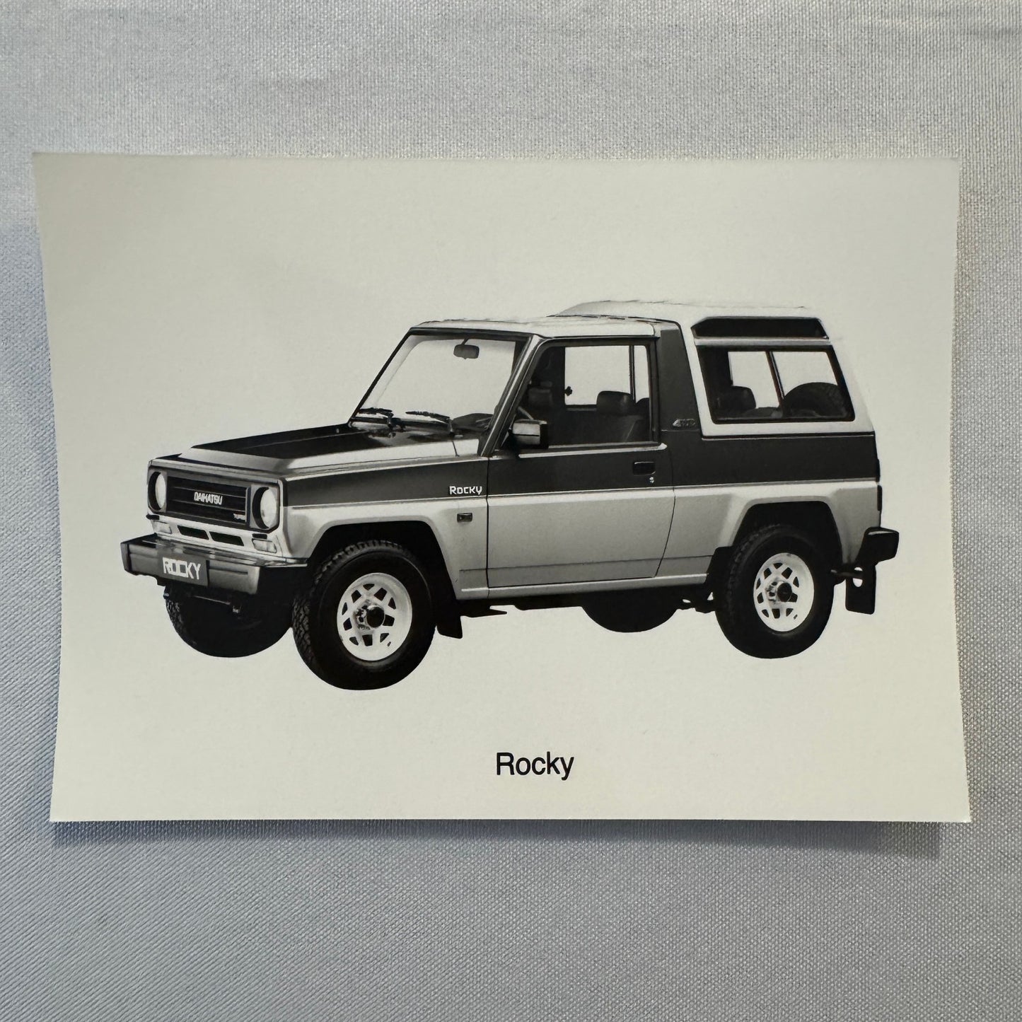 Daihatsu Rocky Photo Factory Press Photograph Print SUV Truck