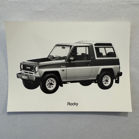 Daihatsu Rocky Photo Factory Press Photograph Print SUV Truck