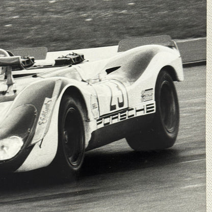 Vintage Racing Photo Porsche 908 Spyder Driver Rolf Stommelen Photograph 1969