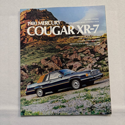 1980 Mercury Cougar XR-7 Car Sales Brochure Catalog XR7