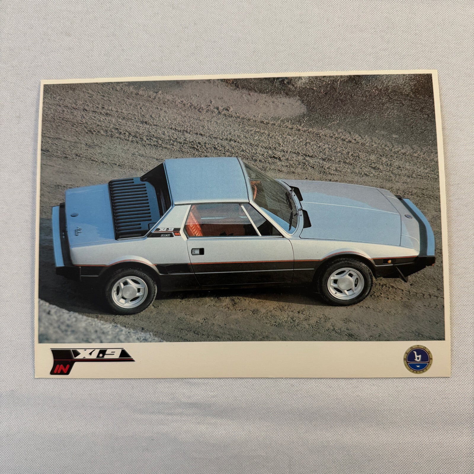 Bertone Fiat X1/9 Car Sales Sheet Brochure Advertising Fiat X19