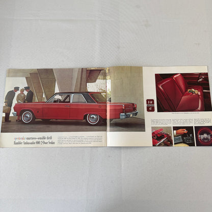 1965 Rambler Ambassador Car Sales Brochure Catalog Advertising Convertible +