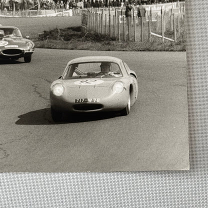 1963 Nurburgring Racing Photo Photograph Jaguar E Type Studio Worner