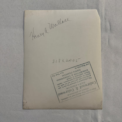 Vintage Press Photo Photograph Henry A Wallace Vice President FDR Roosevelt