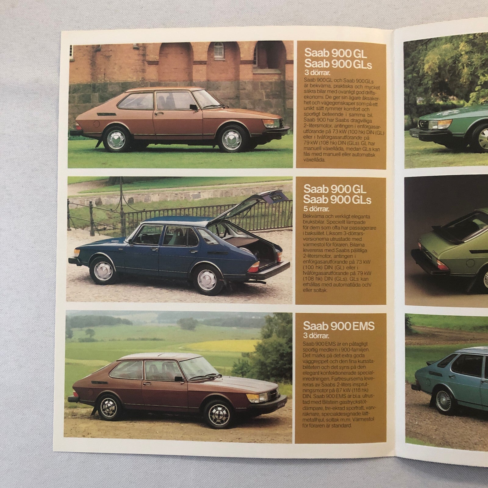 1979 Saab 900 99 96 Car Sales Brochure Catalog SWEDISH TEXT