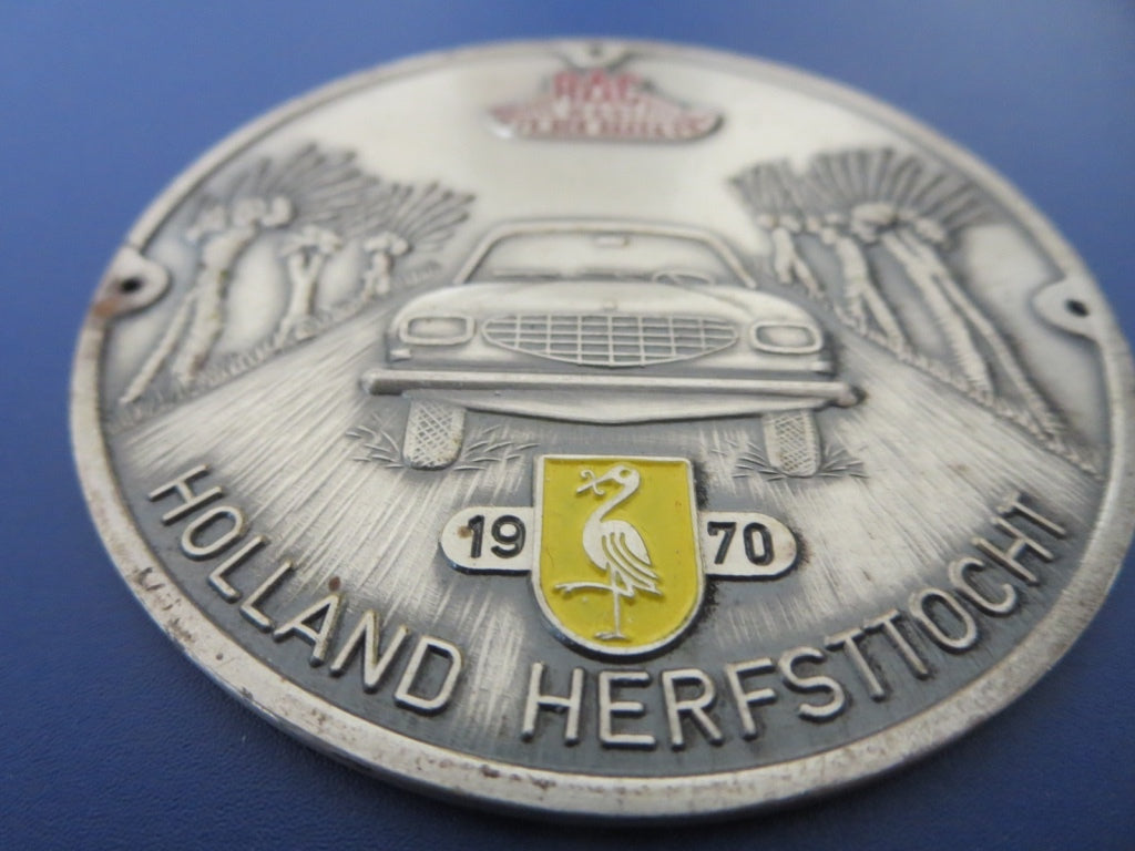 1970 RAC Regionale Automobielsport Club West Holland Herfsttocht Car Rally Badge