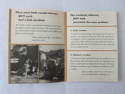 Vintage Standard Accident Insurance Book Sales Brochure 1930s - Auto Insurance 