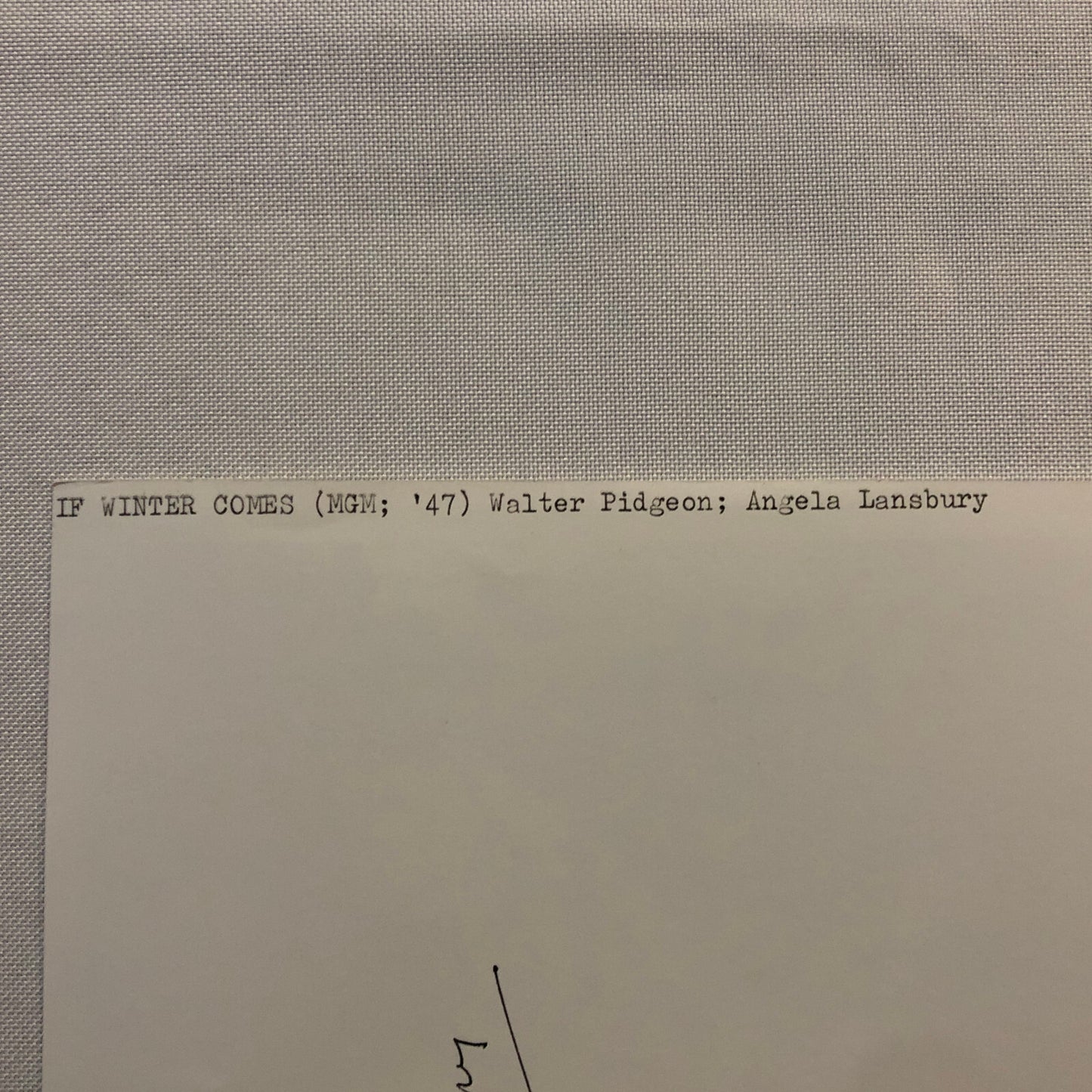 Angela Lansbury Walter Pidgeon If Winter Comes Movie Film Photo Photograph Print