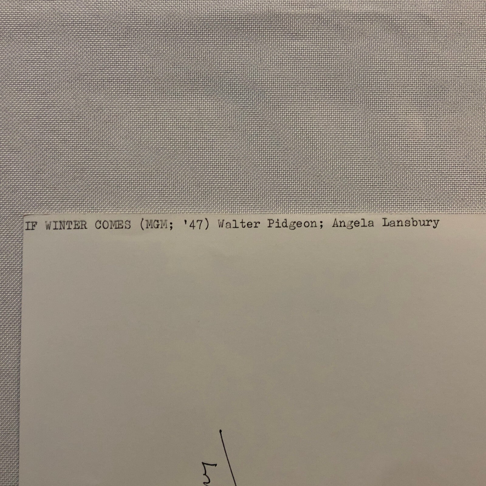 Angela Lansbury Walter Pidgeon If Winter Comes Movie Film Photo Photograph Print