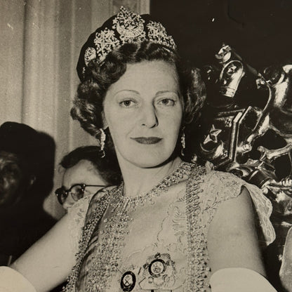 Sultana of Johore Lady Marcella Ibraham Press Photo Vintage 1955 Sultan Malysia