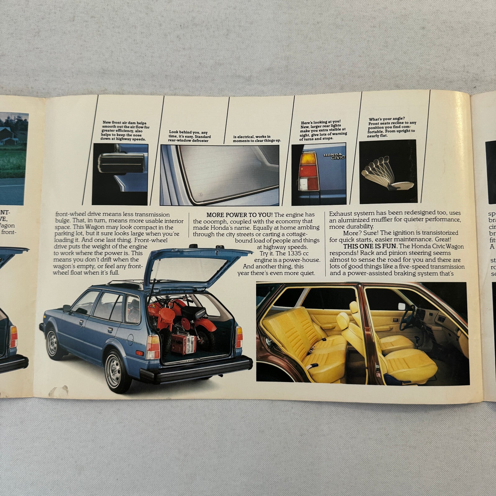 Honda Civic Station Wagon Car Sales Brochure Catalog Canadian 1979 1980