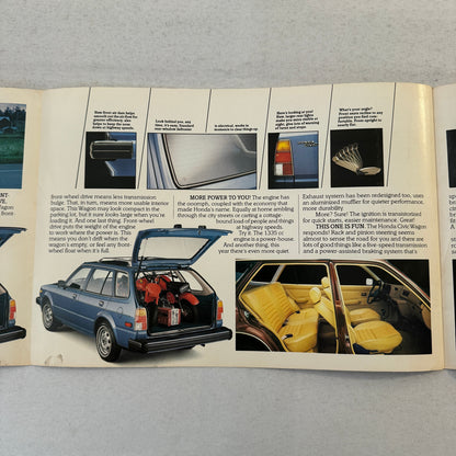 Honda Civic Station Wagon Car Sales Brochure Catalog Canadian 1979 1980