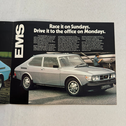 1978 Saab Car Sales Brochure Catalog Advertising Turbo EMS GLE GL