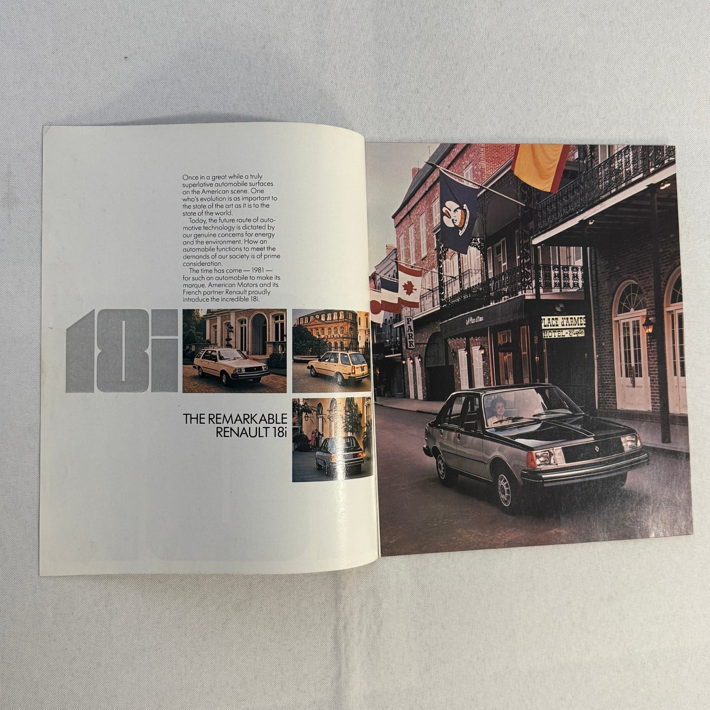 1981 Renault 18i Car Sales Brochure Catalog Vintage Advertising