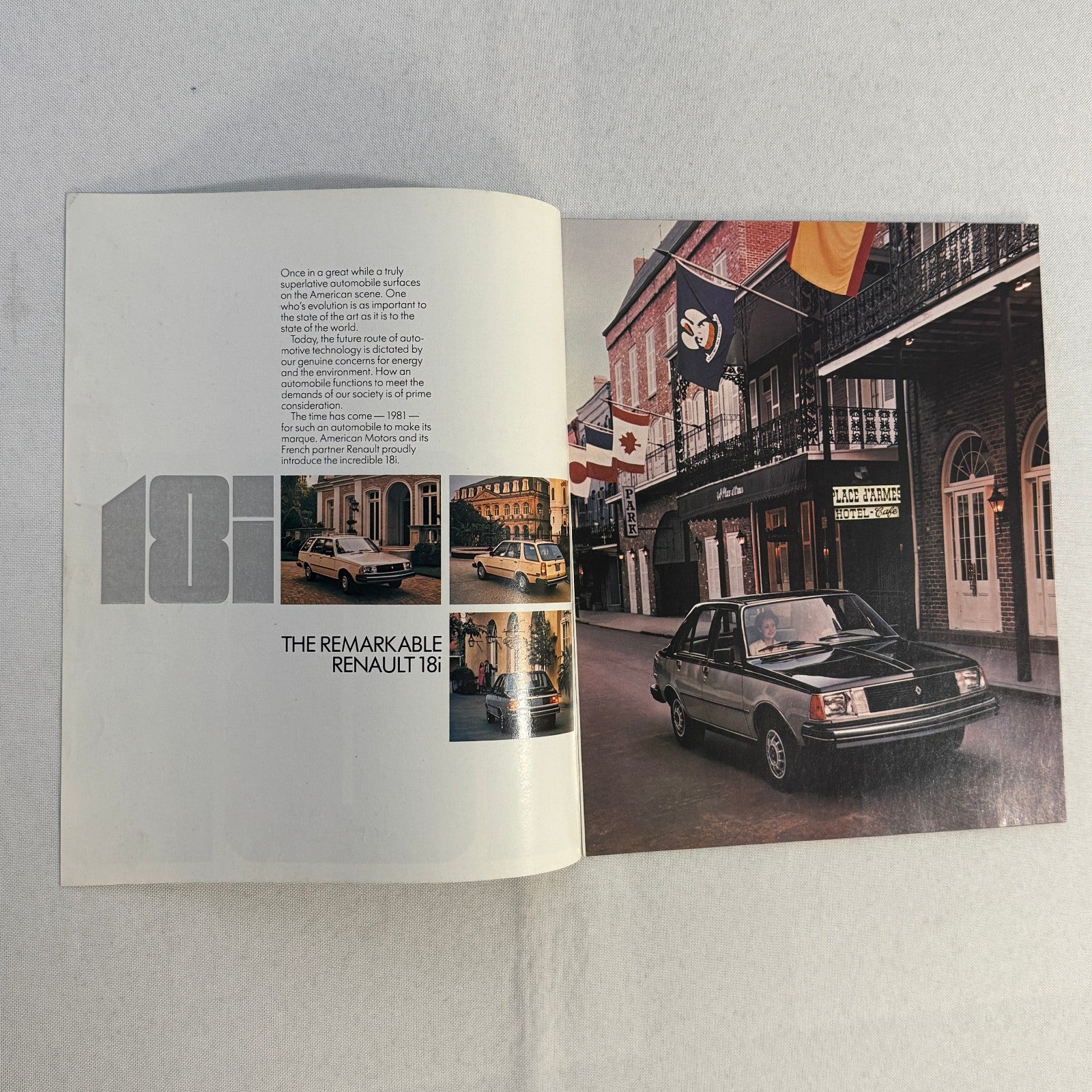1981 Renault 18i Car Sales Brochure Catalog Vintage Advertising
