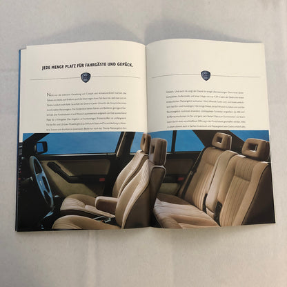 Lancia Dedra Car Sales Brochure Catalog Dedra German Text