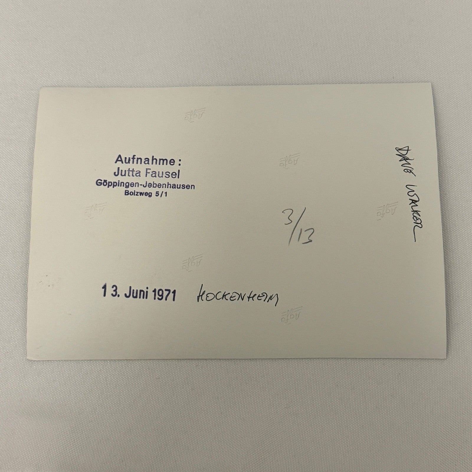 Vintage Racing Photo 1971 Hockenheim Race Dave Walker Motorsport Photograph