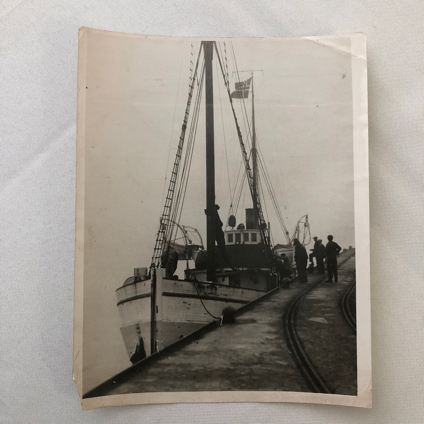 Press Photo Photograph Arctic Exploration Ship Aberdeen Cambridge University