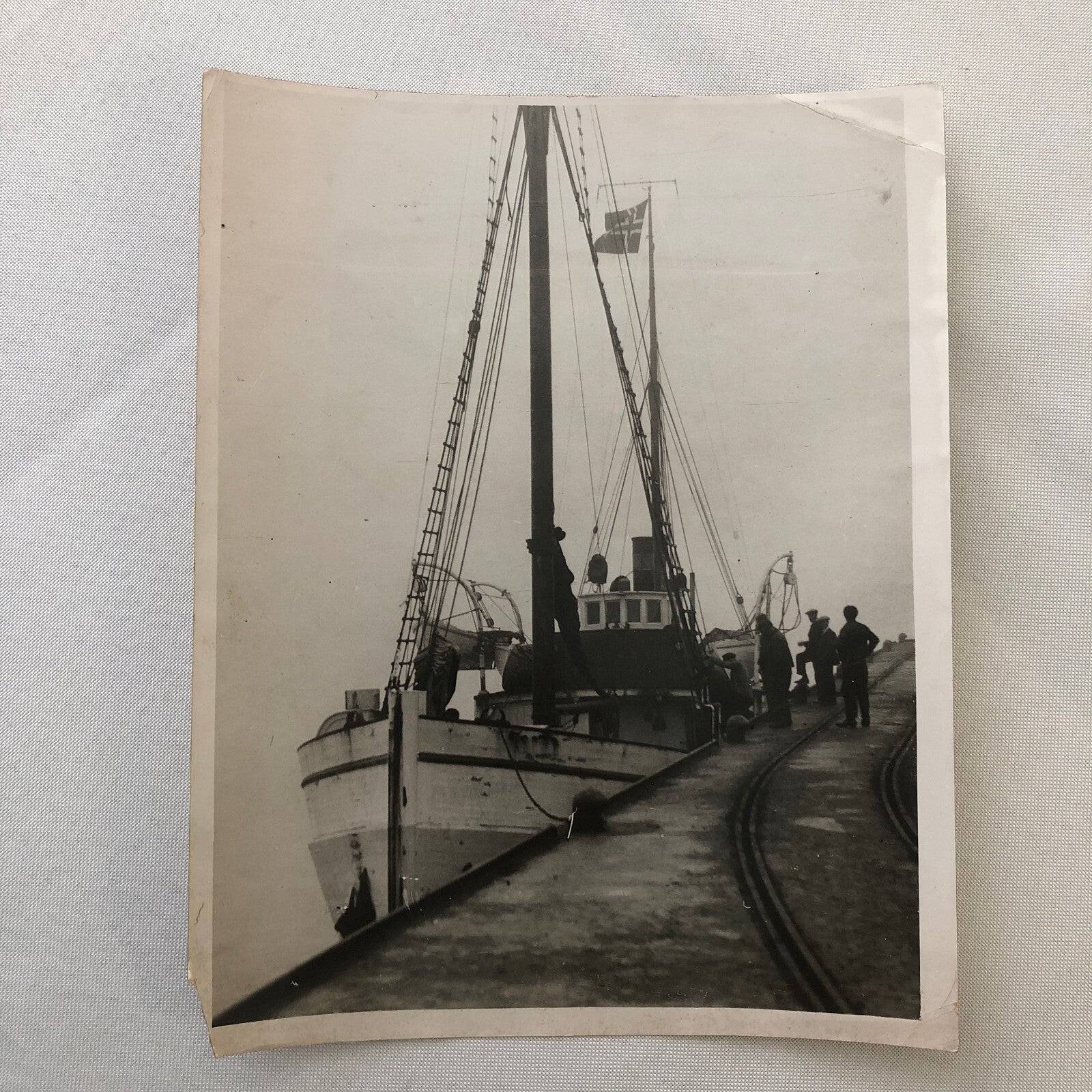 Press Photo Photograph Arctic Exploration Ship Aberdeen Cambridge University